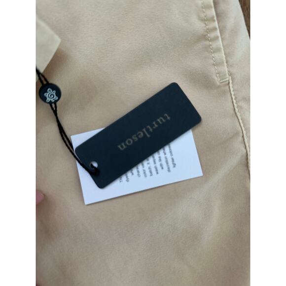 NWT Turtleson Men's Khaki Lawton Performance Chino Short Size 38 - Picture 6 of 6